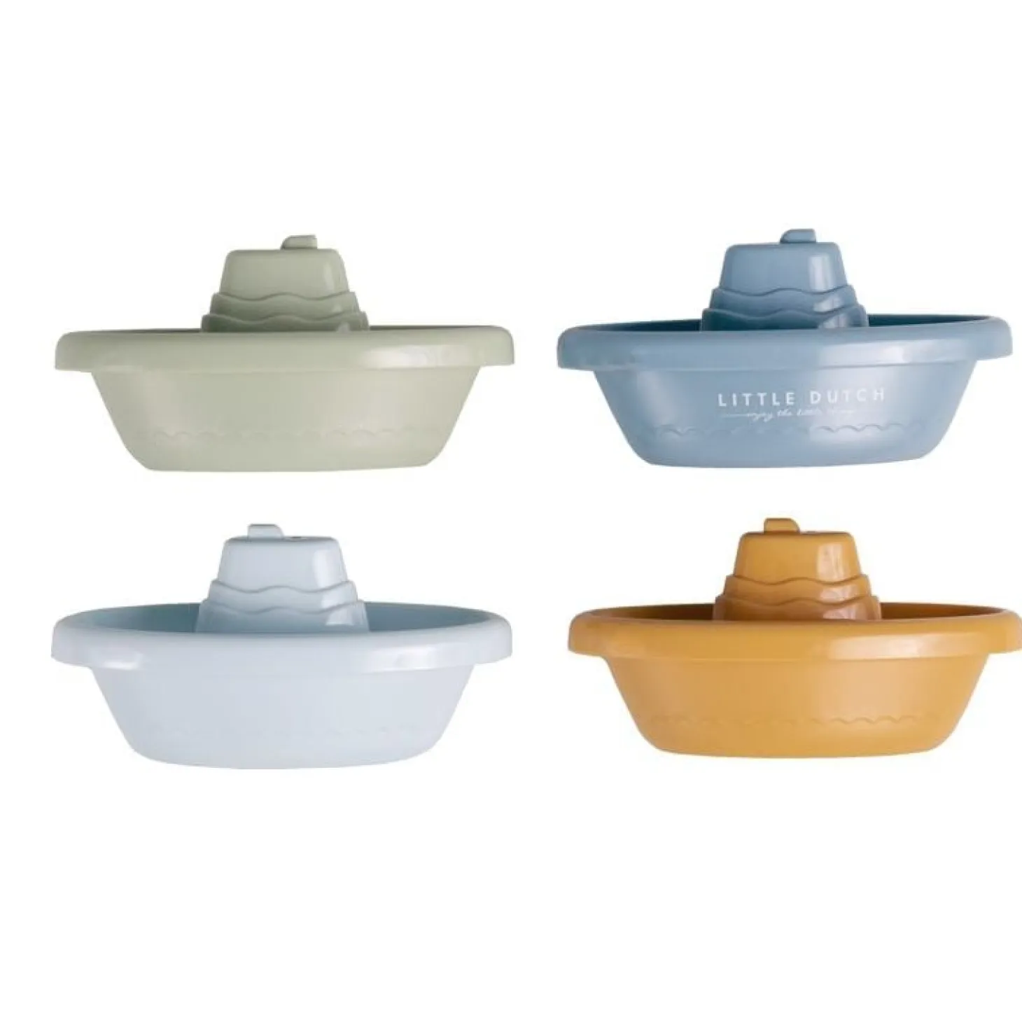 Little Dutch Bâteaux de bain à empiler Bleu
