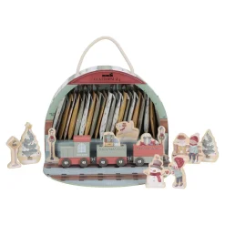 Little Dutch Calendrier de l'avent avec circuit de train FSC Multicolore
