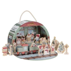 Little Dutch Calendrier de l'avent avec circuit de train FSC Multicolore