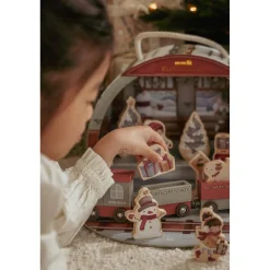 Little Dutch Calendrier de l'avent avec circuit de train FSC Multicolore