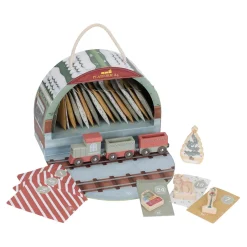 Little Dutch Calendrier de l'avent avec circuit de train FSC Multicolore