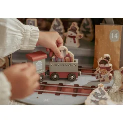 Little Dutch Calendrier de l'avent avec circuit de train FSC Multicolore
