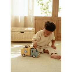 Little Dutch Camion-benne en bois FSC Multicolore