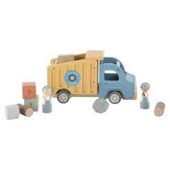 Little Dutch Camion-benne en bois FSC Multicolore