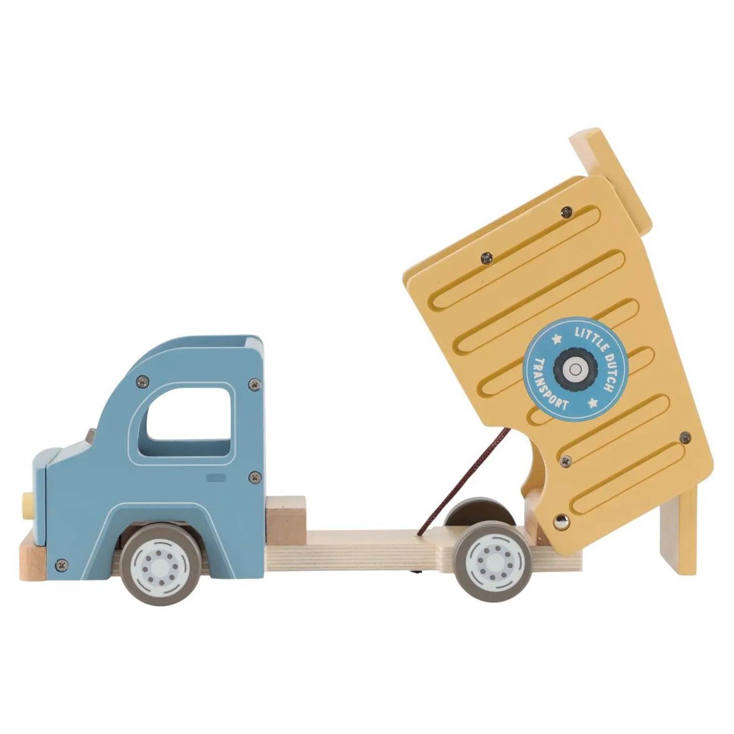 Little Dutch Camion-benne en bois FSC Multicolore