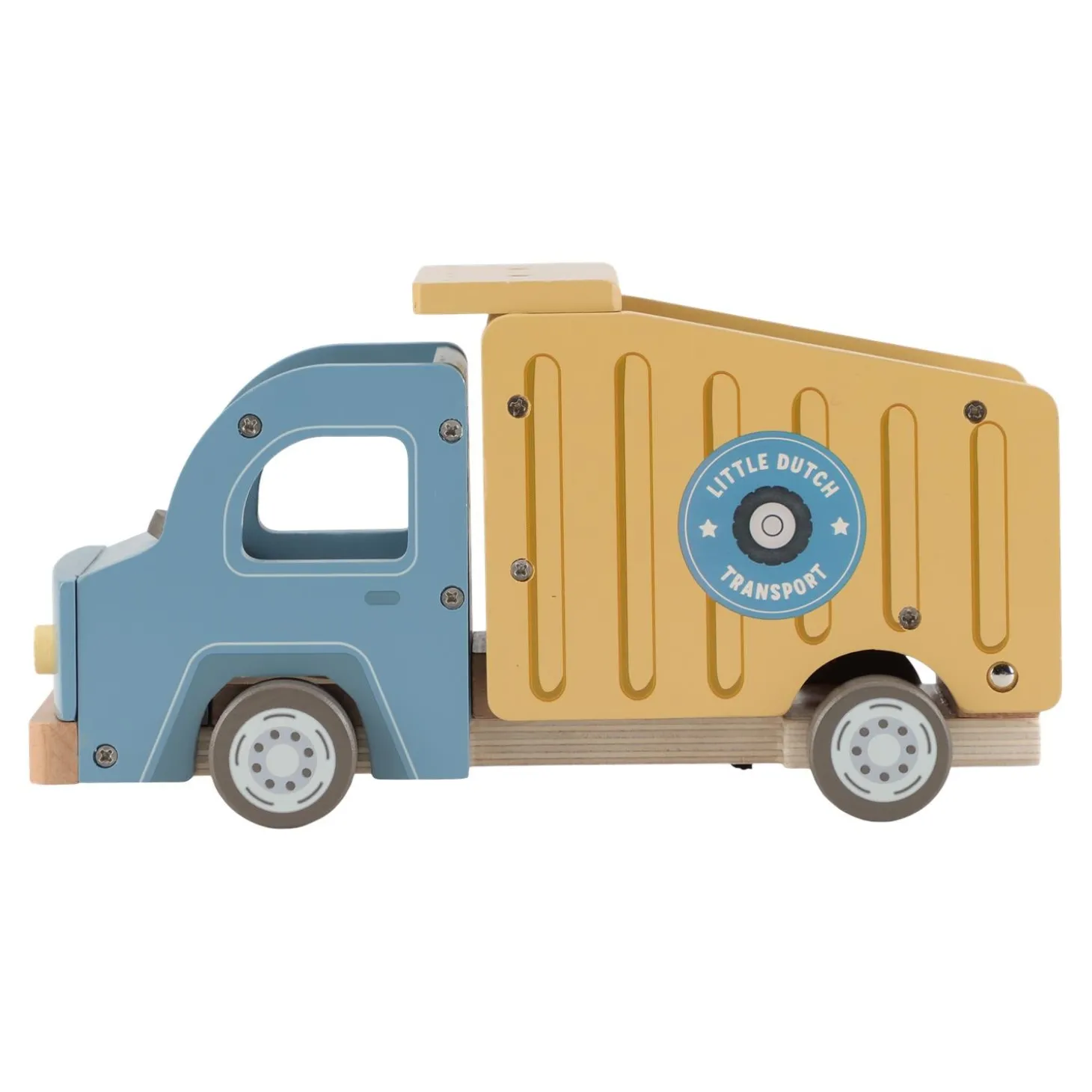 Little Dutch Camion-benne en bois FSC Multicolore