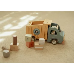 Little Dutch Camion-benne en bois FSC Multicolore