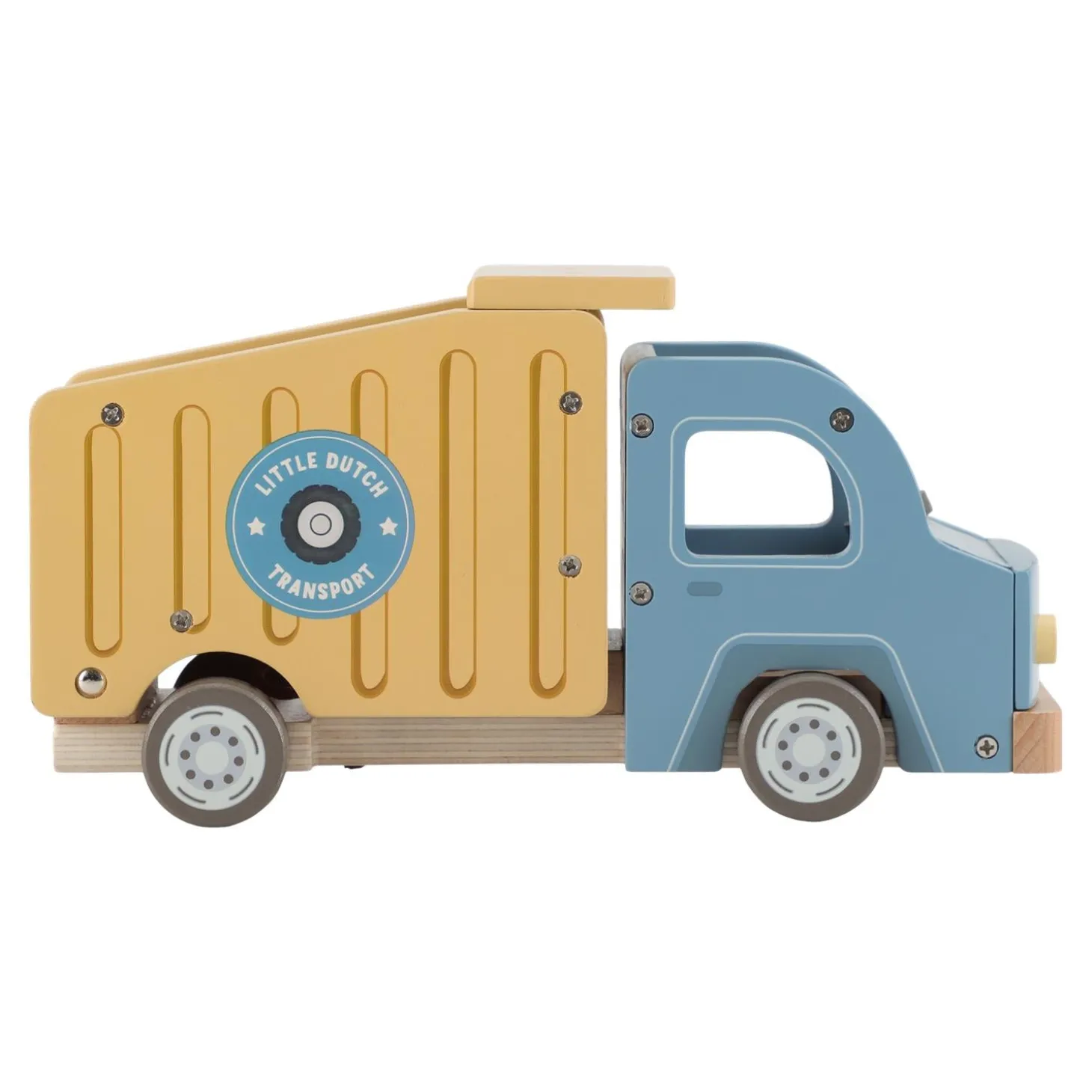 Little Dutch Camion-benne en bois FSC Multicolore