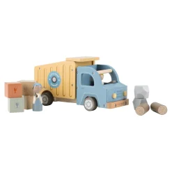 Little Dutch Camion-benne en bois FSC Multicolore