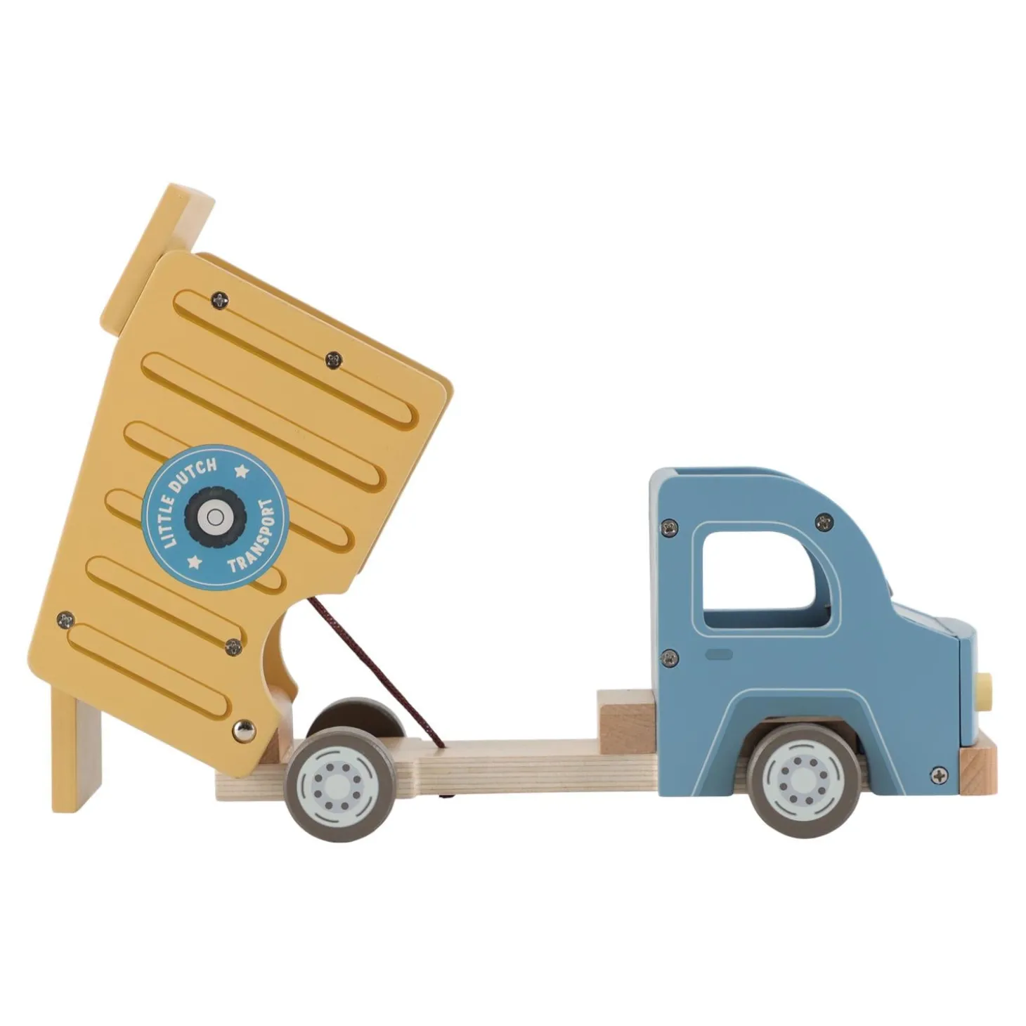 Little Dutch Camion-benne en bois FSC Multicolore