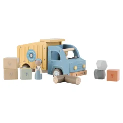 Little Dutch Camion-benne en bois FSC Multicolore