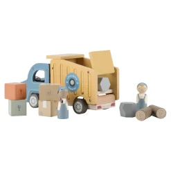 Little Dutch Camion-benne en bois FSC Multicolore