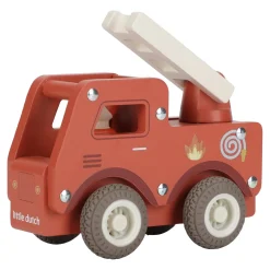 Little Dutch Camion de pompiers 1er âge en bois FSC Multicolore