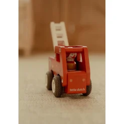 Little Dutch Camion de pompiers 1er âge en bois FSC Multicolore
