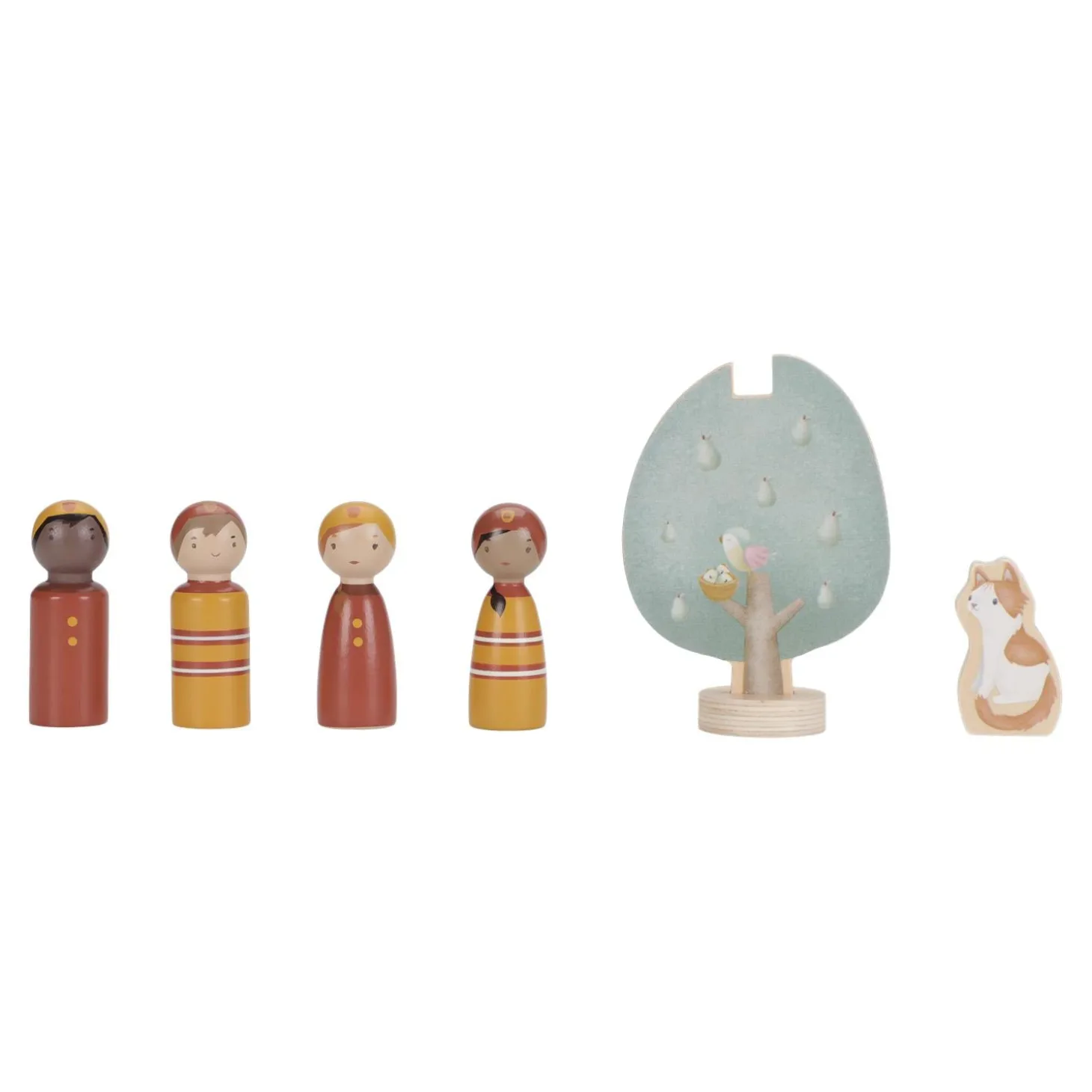 Little Dutch Camion de pompiers et accessoires en bois FSC Multicolore