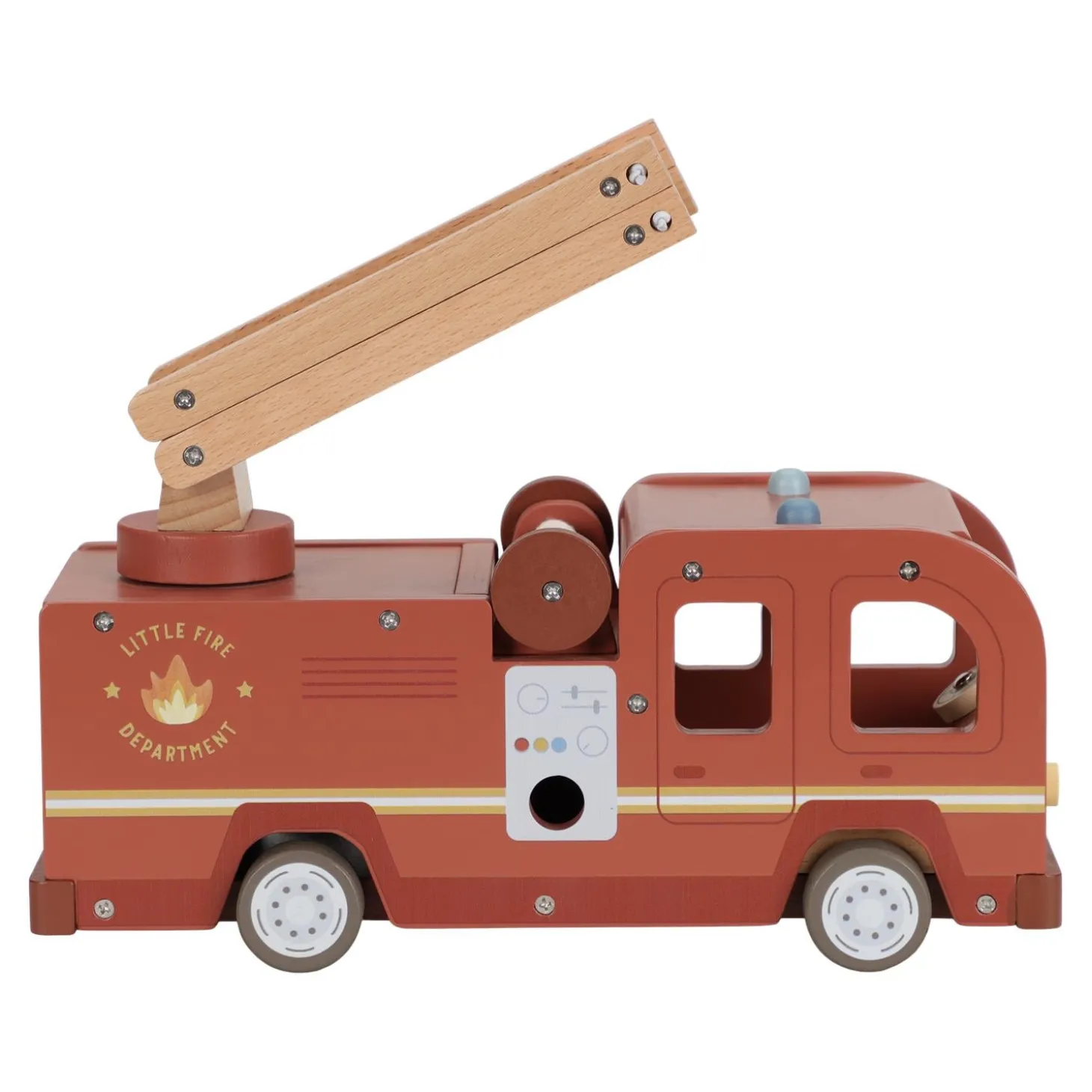 Little Dutch Camion de pompiers et accessoires en bois FSC Multicolore