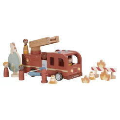 Little Dutch Camion de pompiers et accessoires en bois FSC Multicolore