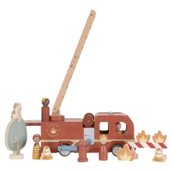 Little Dutch Camion de pompiers et accessoires en bois FSC Multicolore
