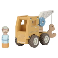 Little Dutch                    Camion grue en bois FSC     Multicolore