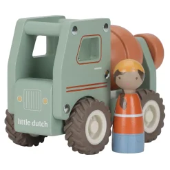 Little Dutch Camion toupie en bois FSC Multicolore
