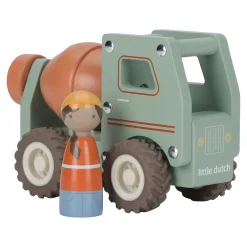 Little Dutch Camion toupie en bois FSC Multicolore