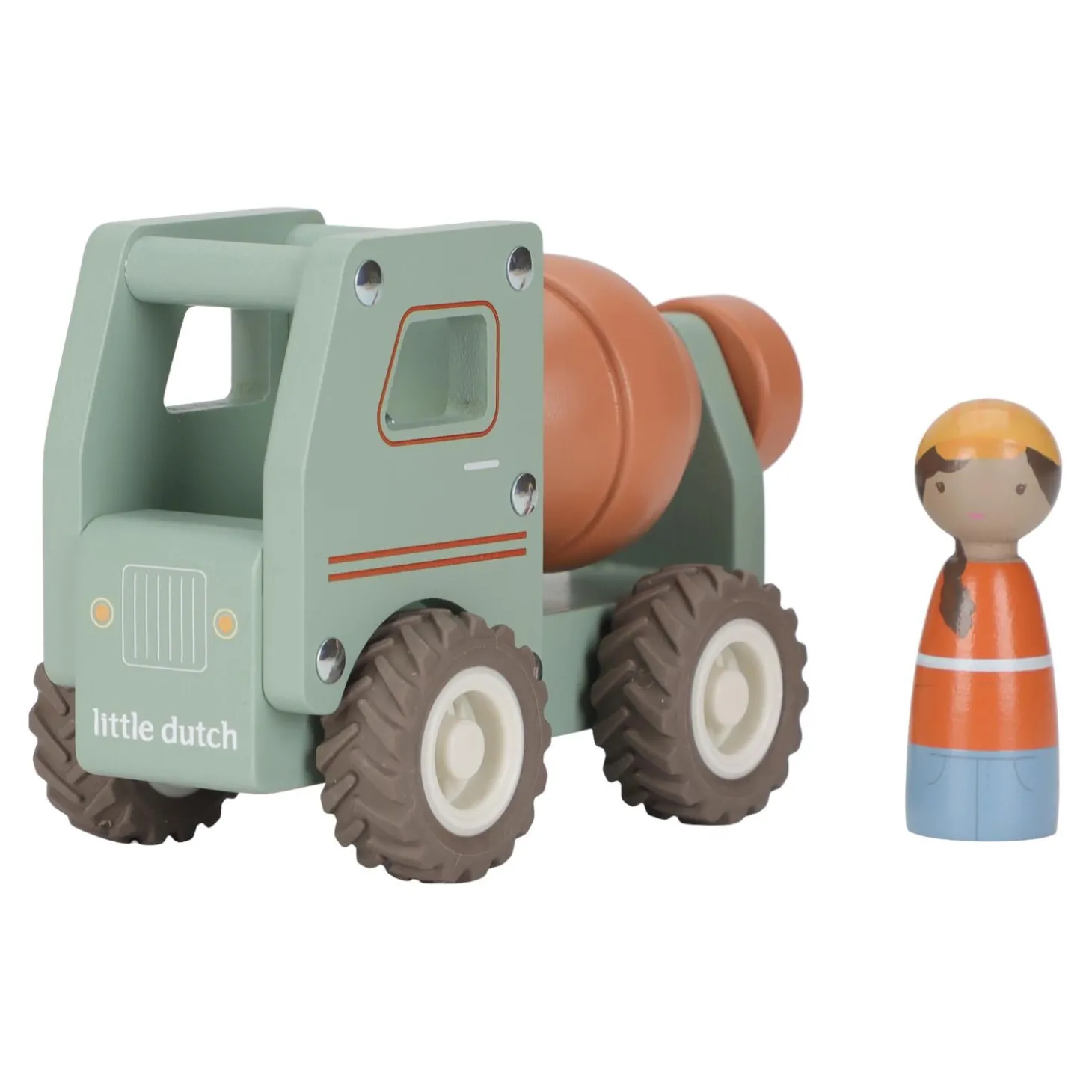 Little Dutch Camion toupie en bois FSC Multicolore