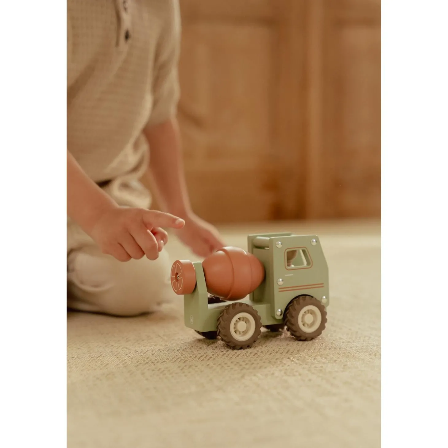 Little Dutch Camion toupie en bois FSC Multicolore