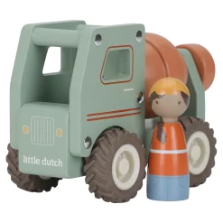 Little Dutch Camion toupie en bois FSC Multicolore