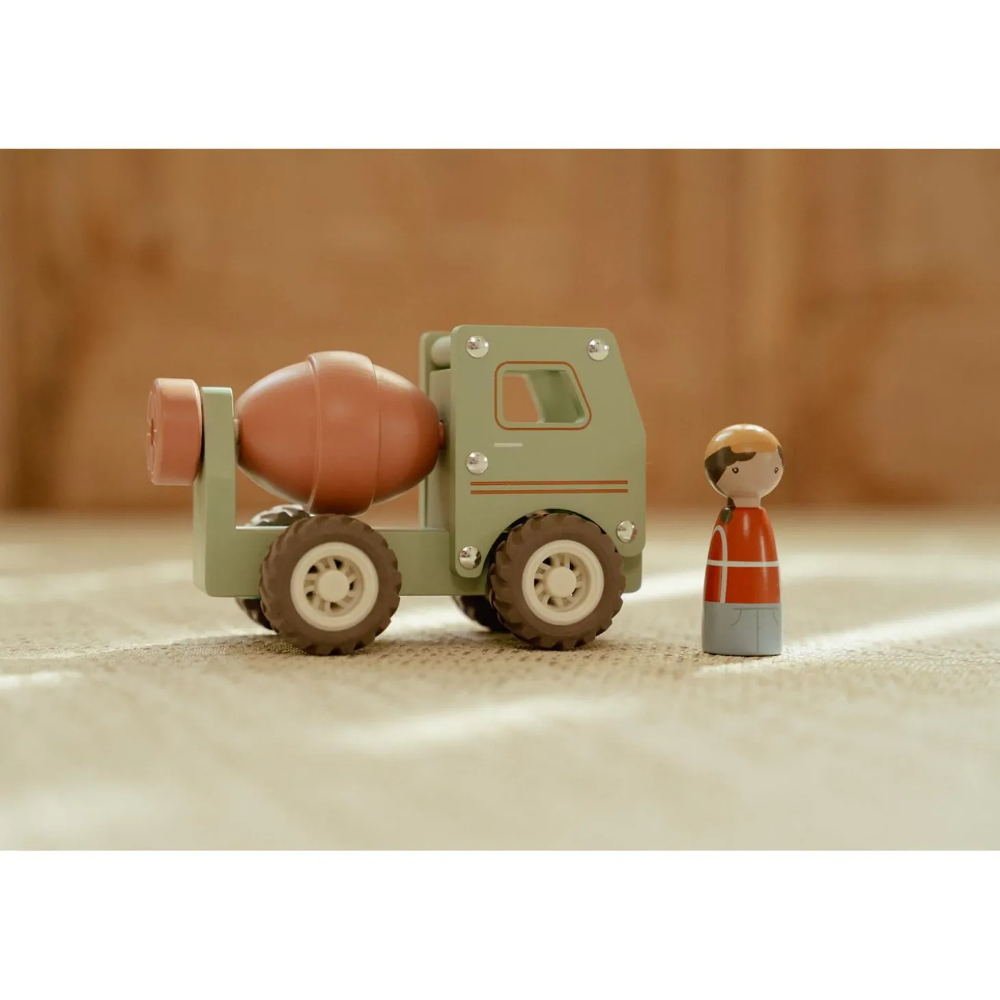 Little Dutch Camion toupie en bois FSC Multicolore
