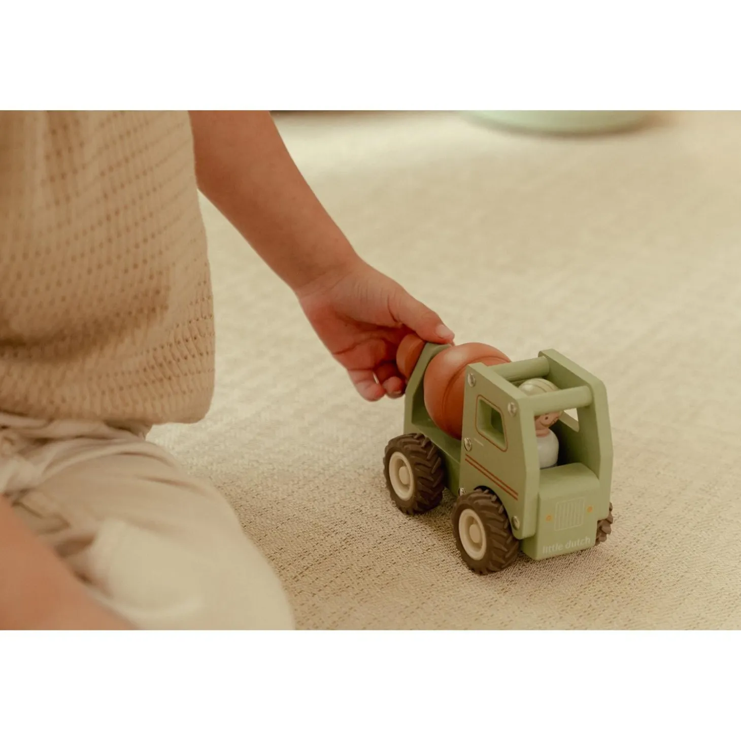 Little Dutch Camion toupie en bois FSC Multicolore