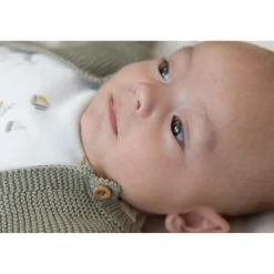 Little Dutch Cardigan en tricot olive 18 mois