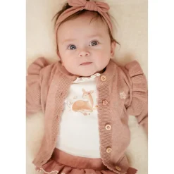 Little Dutch Cardigan tricoté Fairy Pink 56