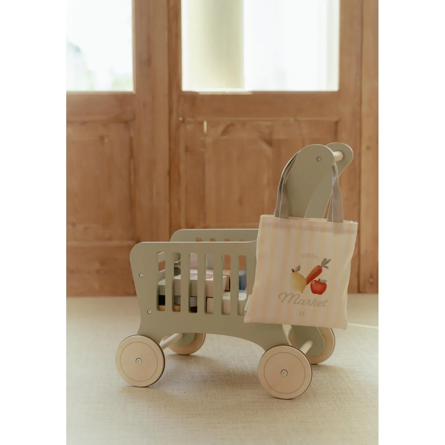 Little Dutch Chariot de courses en bois FSC Multicolore