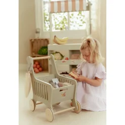 Little Dutch Chariot de courses en bois FSC Multicolore