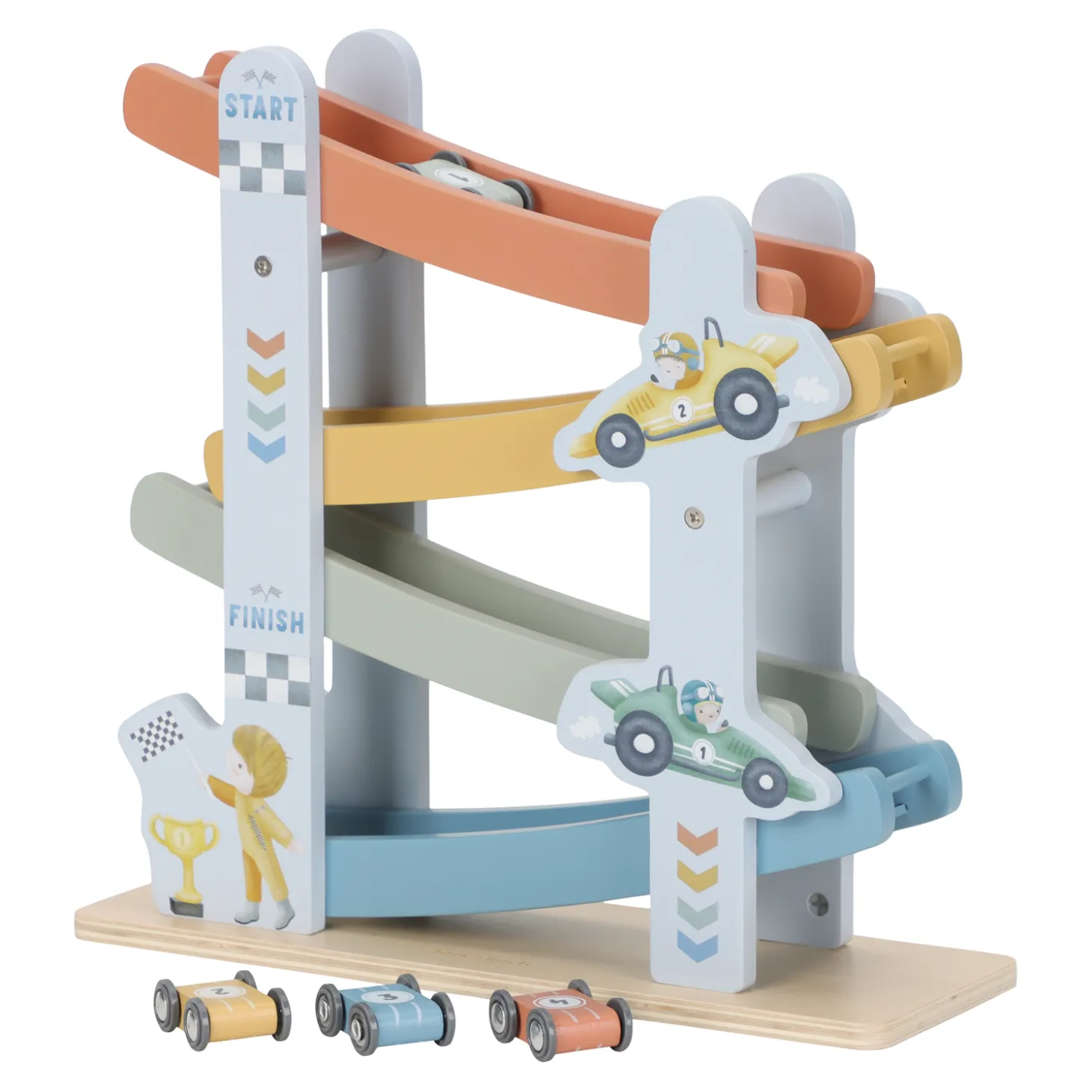 Little Dutch Circuit rampe en bois Bleu