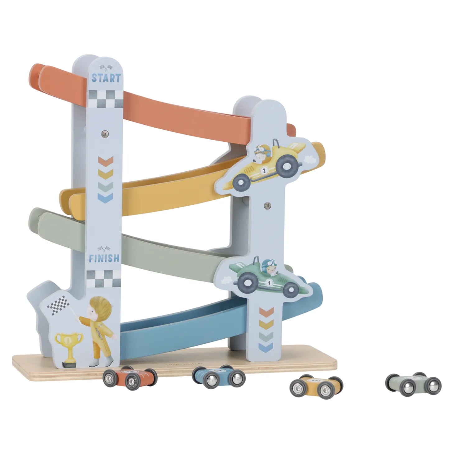 Little Dutch Circuit rampe en bois Bleu