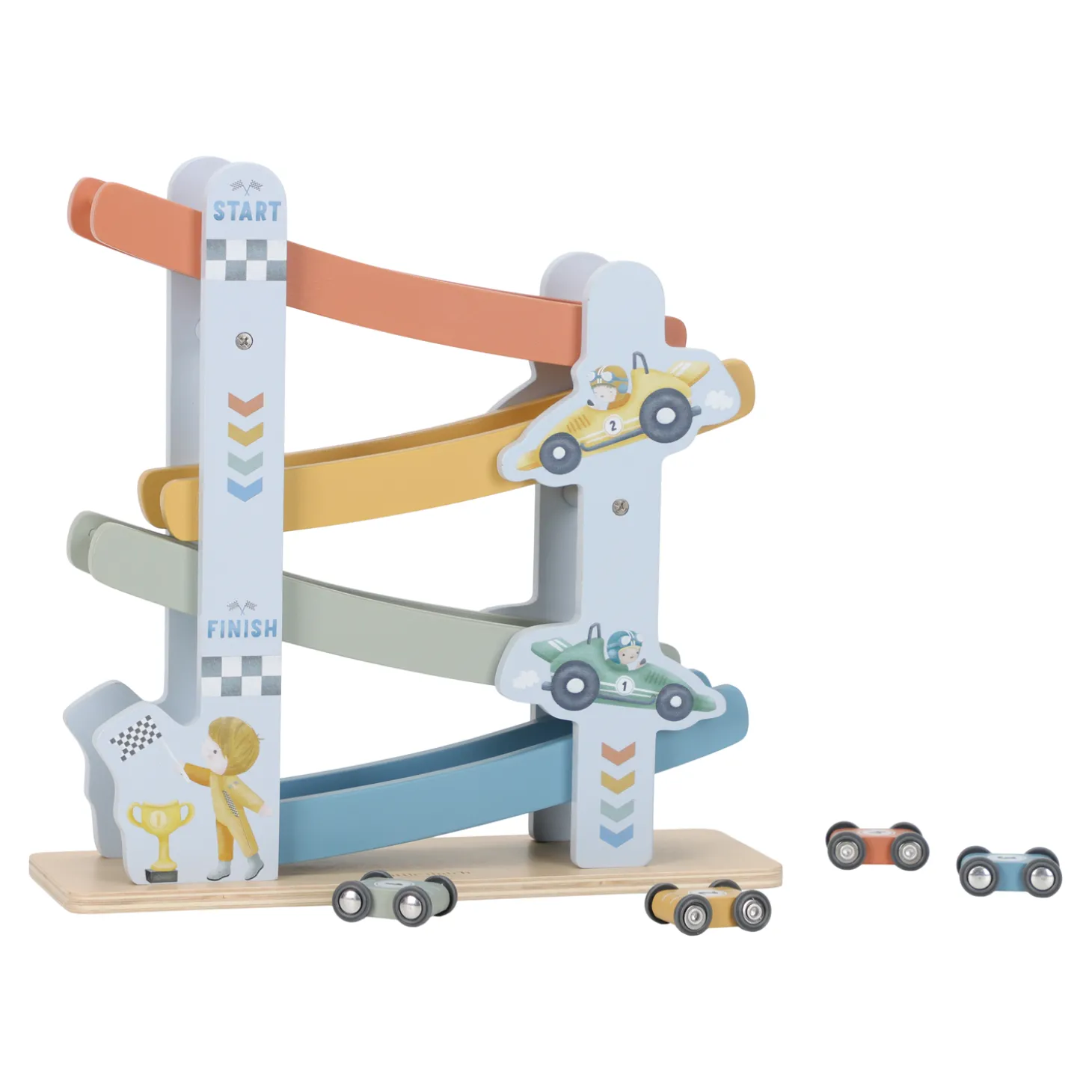 Little Dutch Circuit rampe en bois Bleu