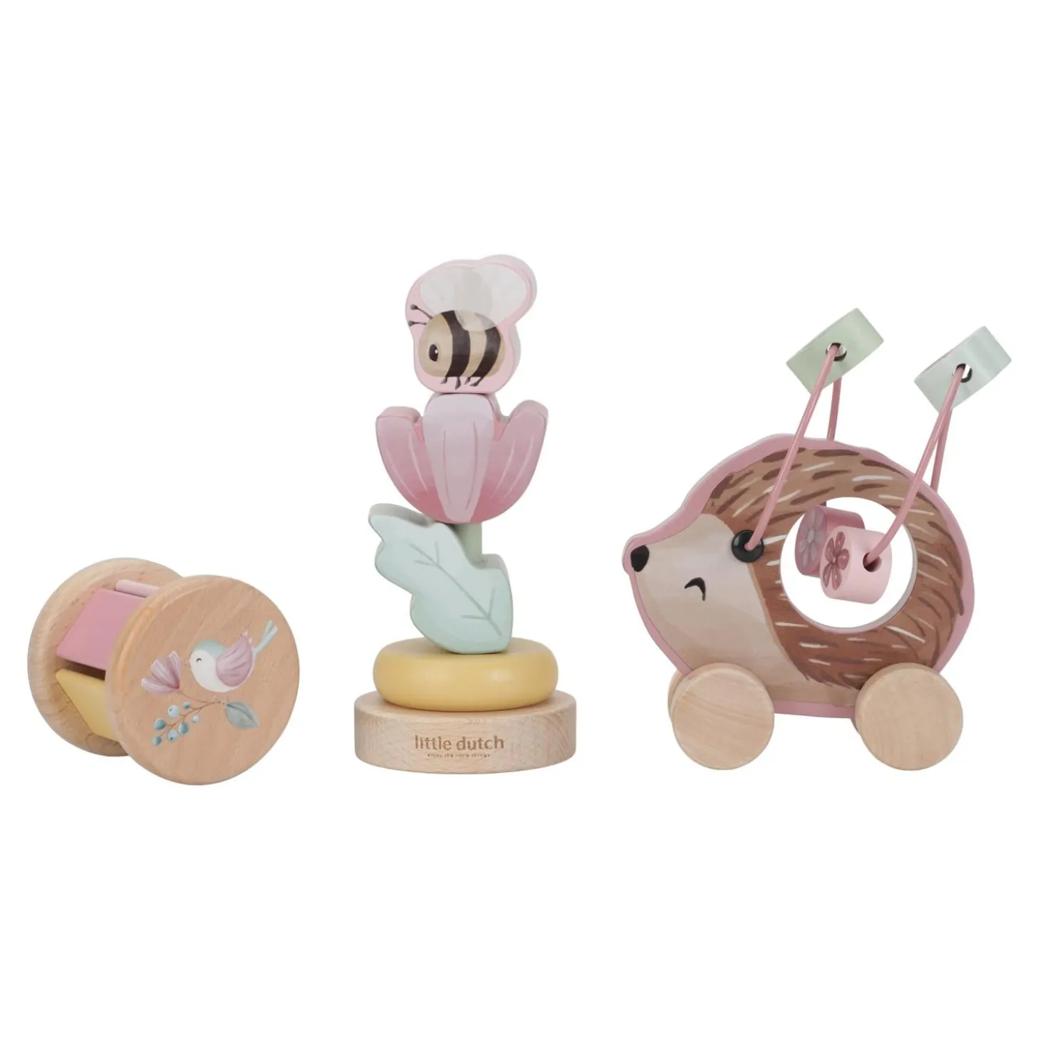 Little Dutch Coffret 3 jeux d'éveil en bois FSC Fairy Garden