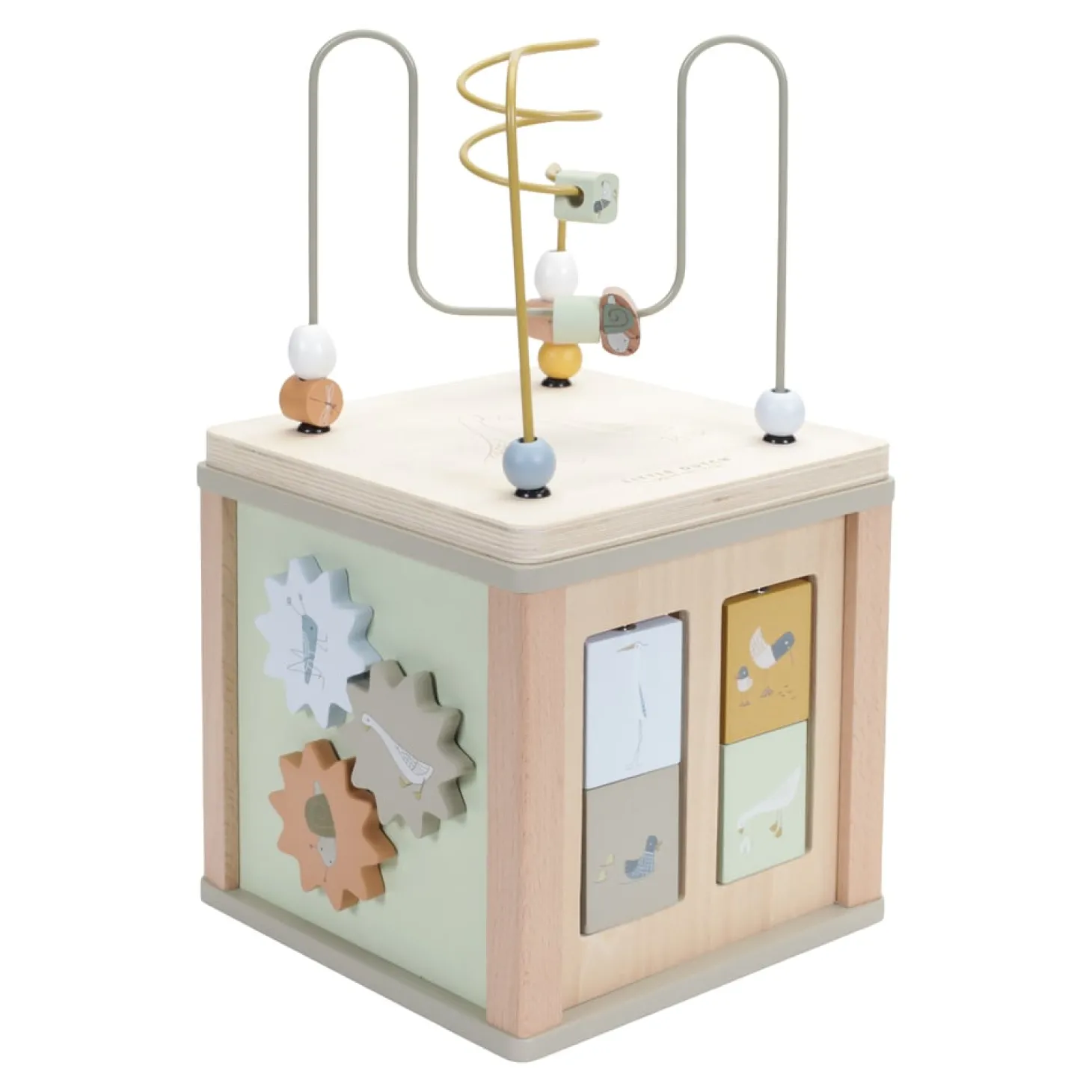 Little Dutch Cube d'activité en bois FSC - Little Goose Multicolore