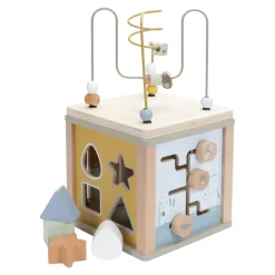 Little Dutch Cube d'activité en bois FSC - Little Goose Multicolore