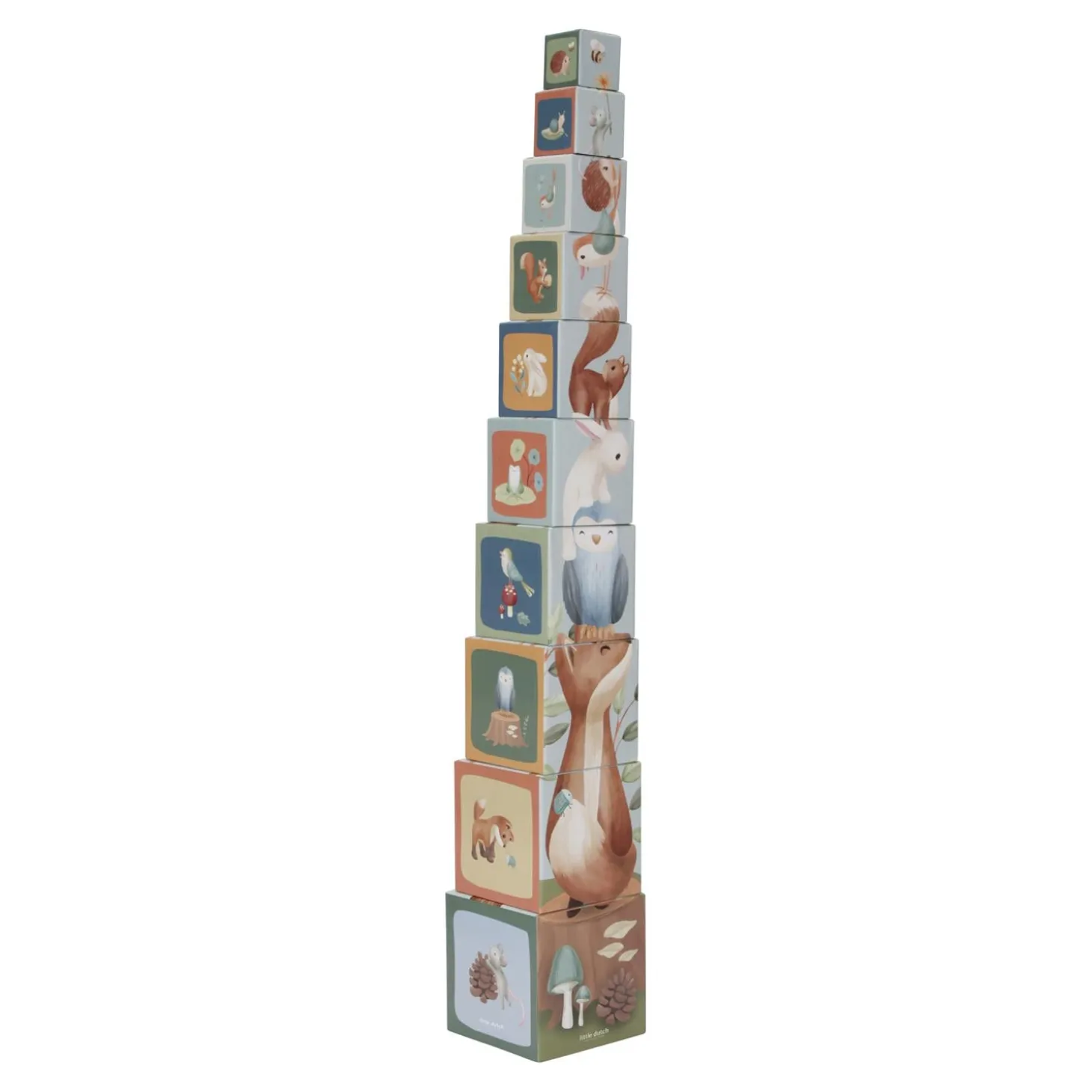 Little Dutch Cubes à empiler en carton FSC Forest Friends