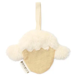 Little Dutch                    Doudou attache-tétine en gaze de coton      Mouton