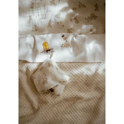 Little Dutch                    Doudou attachetétine en gaze de coton    Baby Bunny Blanc