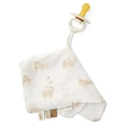 Little Dutch Doudou attachetétine en gaze de coton Baby Bunny Blanc