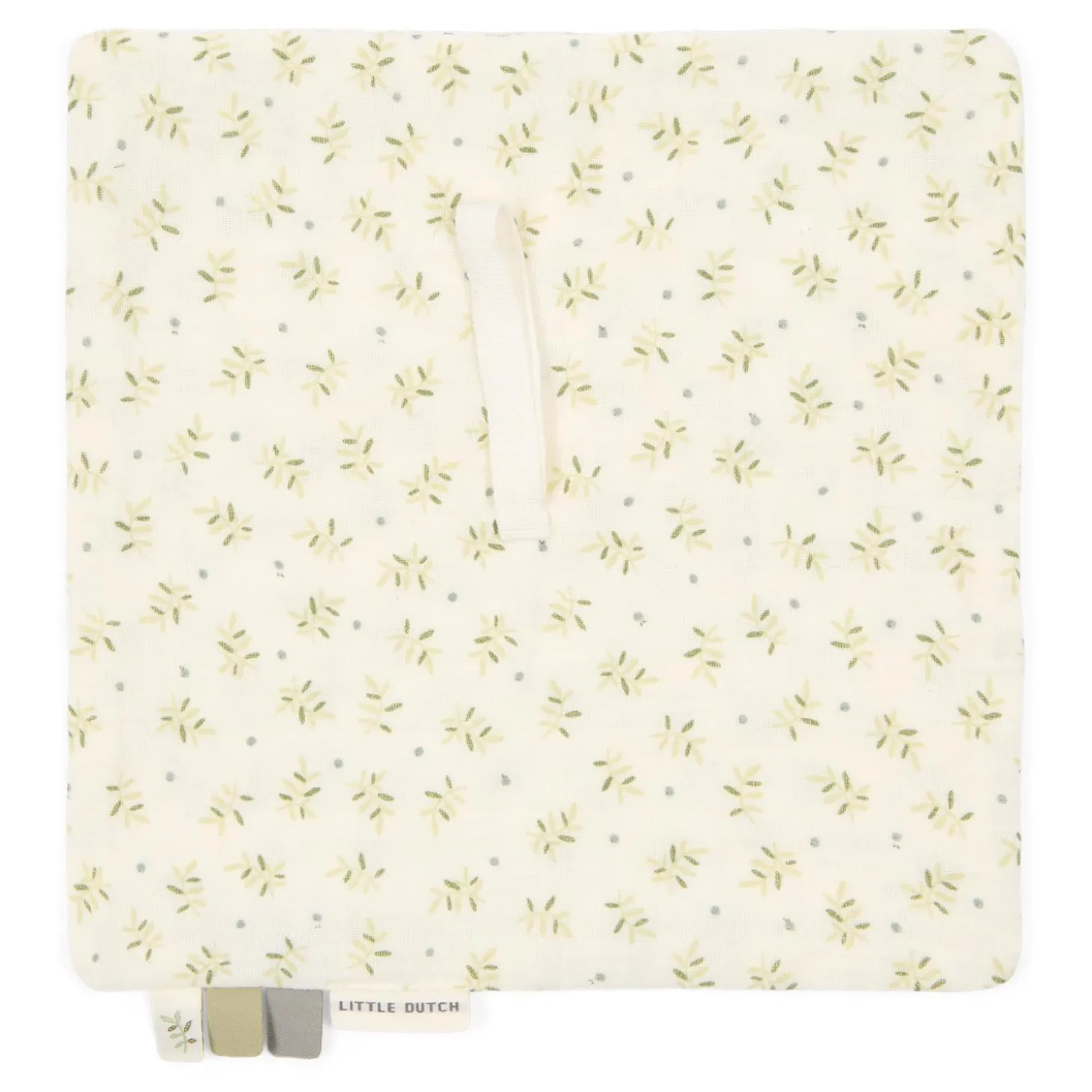 Little Dutch Doudou attachetétine en gaze de coton Blueberry Leaves 75x75 cm