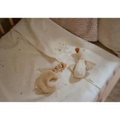 Little Dutch                    Doudou attache-tétine Lune      Pure Soft White