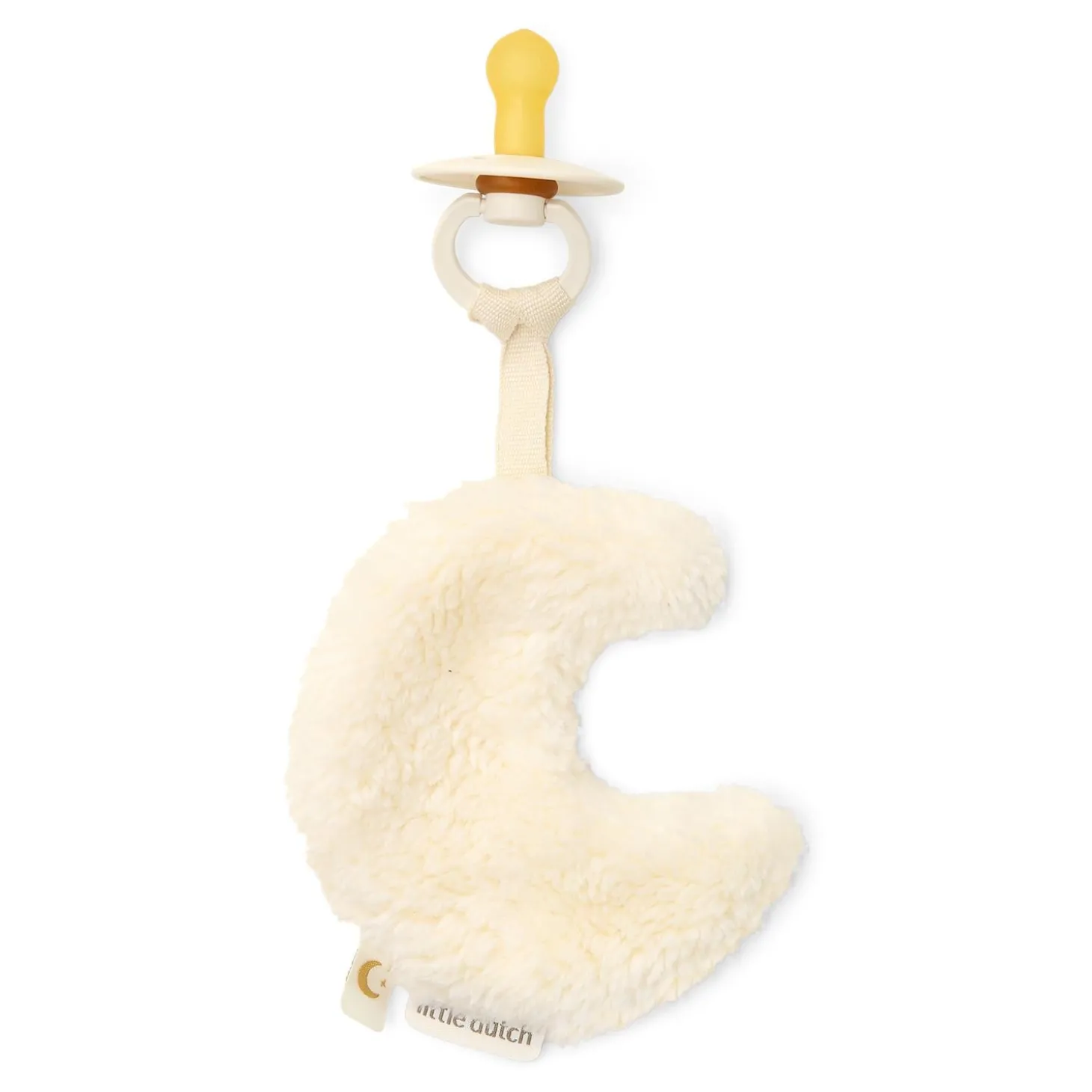 Little Dutch Doudou attache-tétine Lune Pure Soft White