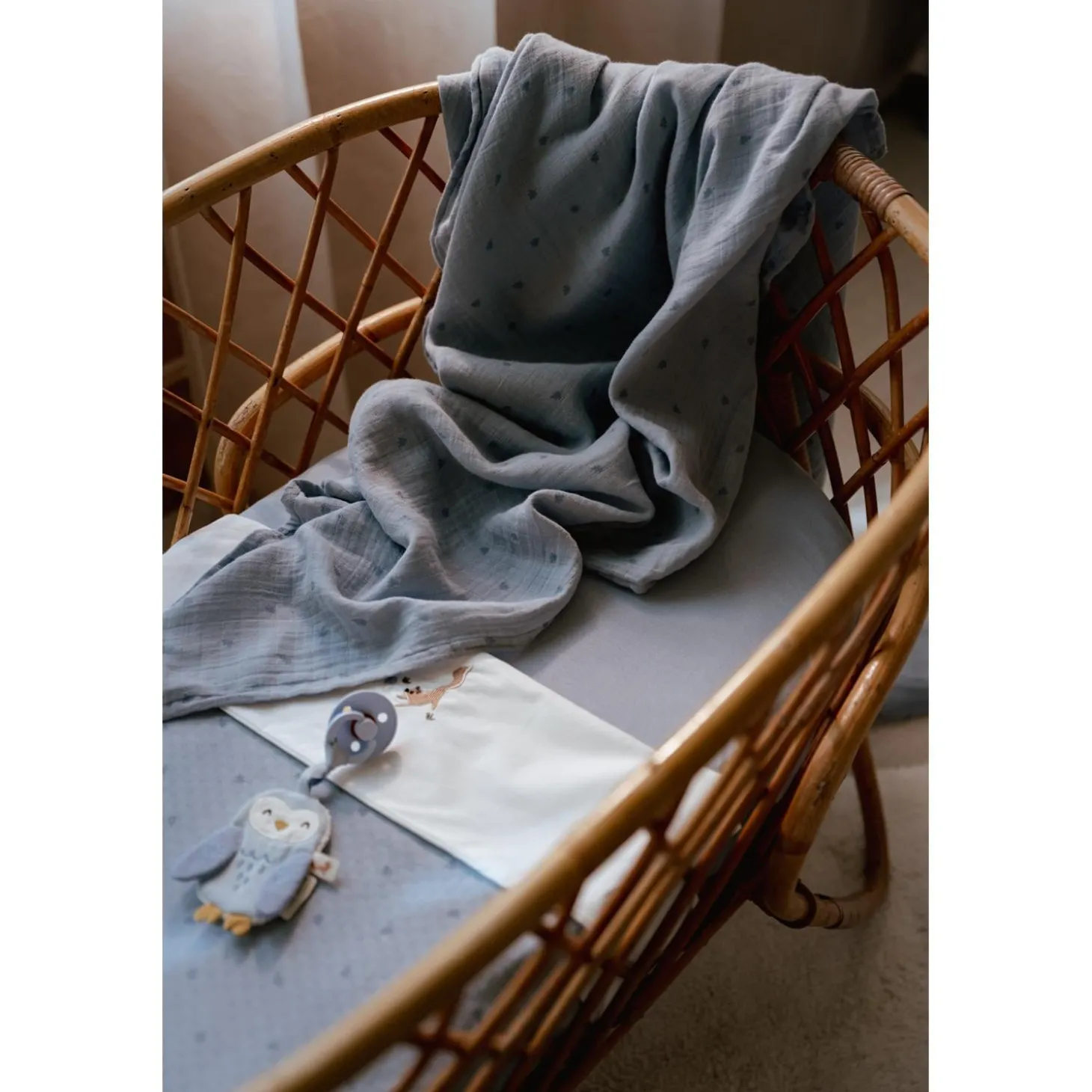 Little Dutch Drap housse Pure Sage 70x140/150 cm