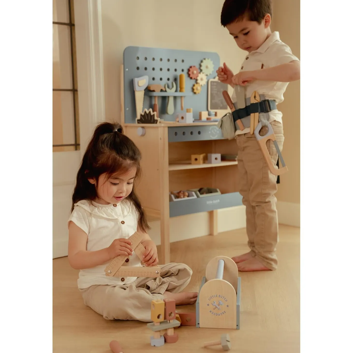 Little Dutch Etabli en bois FSC Multicolore