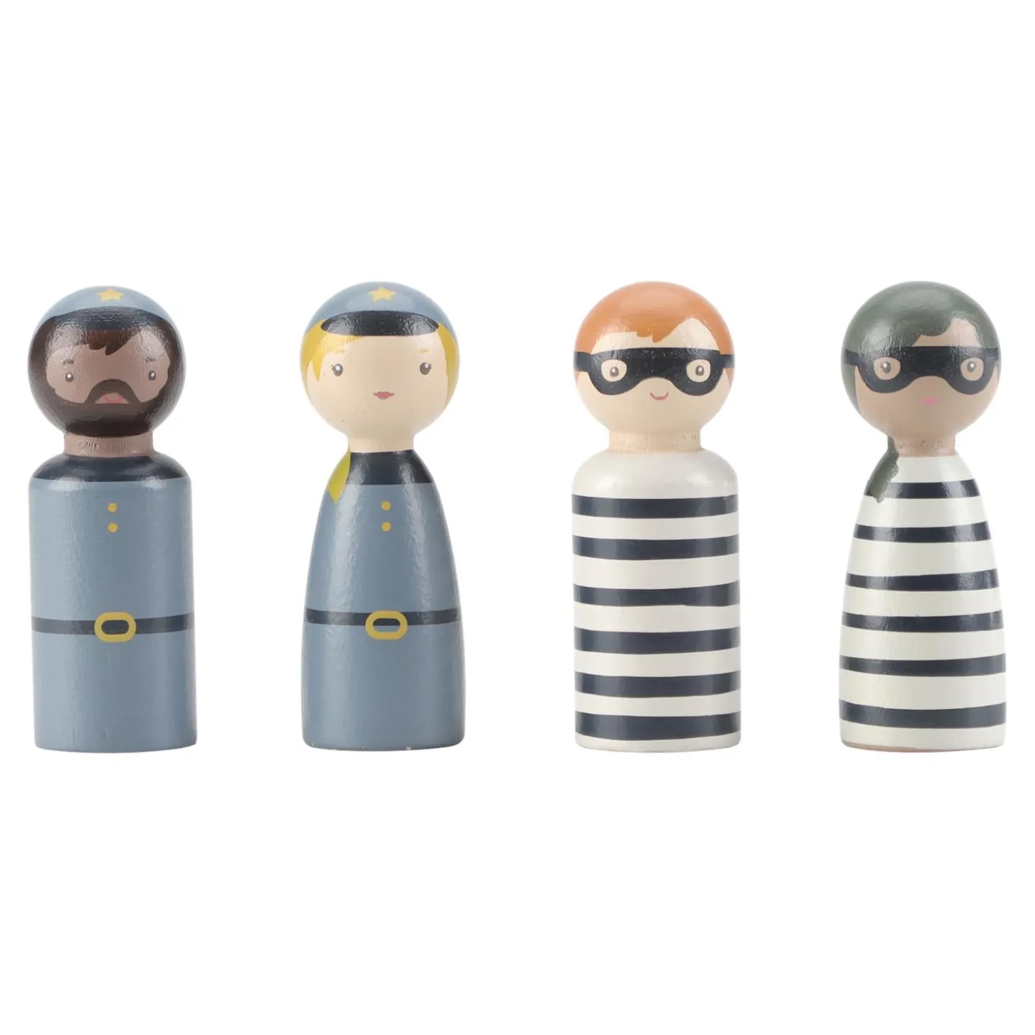 Little Dutch Fourgon de police en bois FSC Multicolore